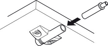 Counterpiece, For magnetic catch, round