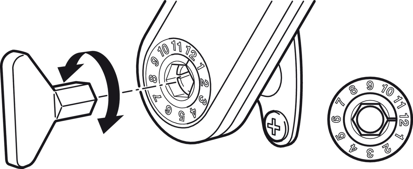 Swing-Up Fitting, Maxi, Complete Set
