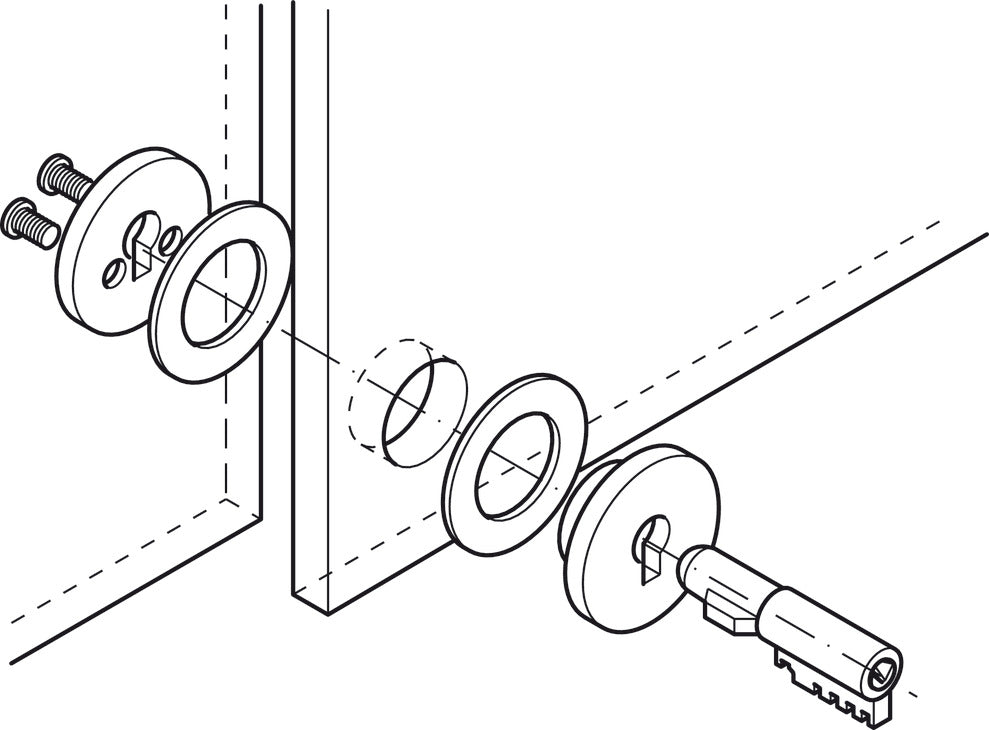 Sliding Door Lock, for Glass Panels