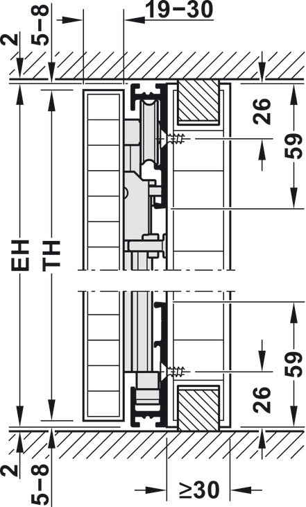 Wooden Pivot Sliding Doors, Hawa Concepta