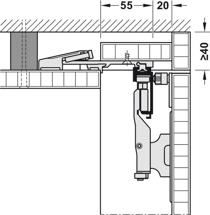Wooden Folding Sliding Doors, HAWA Folding Concepta 25, set, hinges with soft closing mechanism