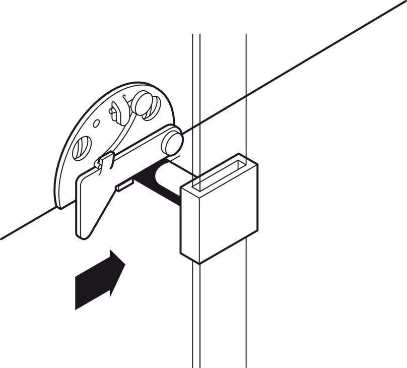 Drawer Catches, for central locking rotary cylinder