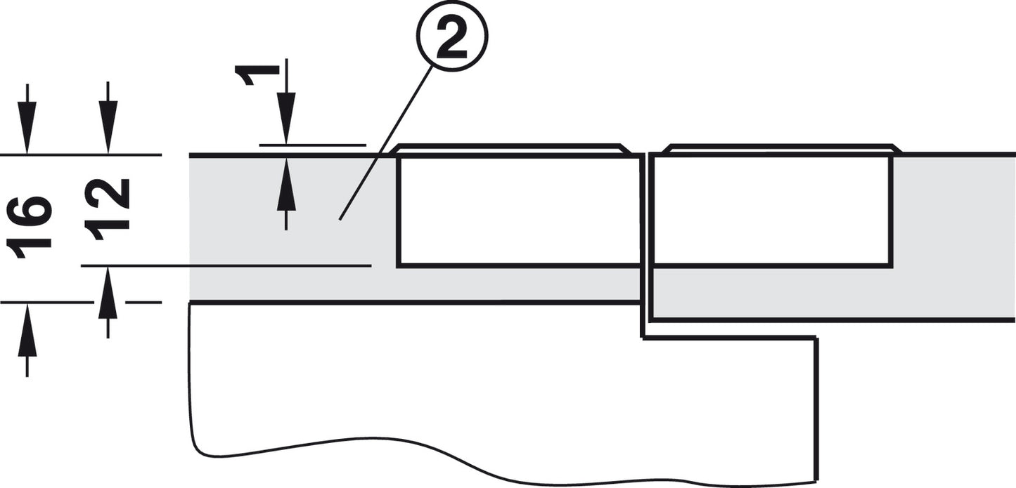 Flap Hinge, 3-Way Adjustable and Detachable, Zinc