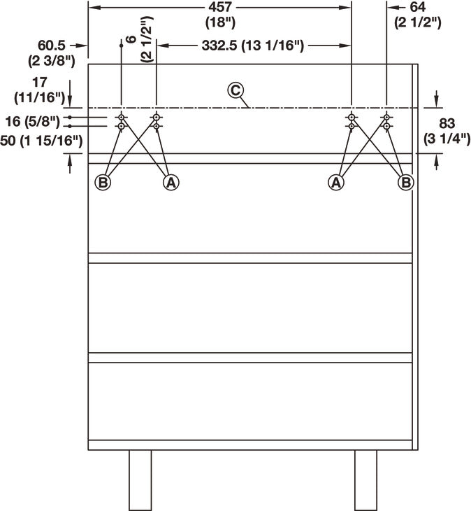 Pull-out table and folding fitting, with folding table leg