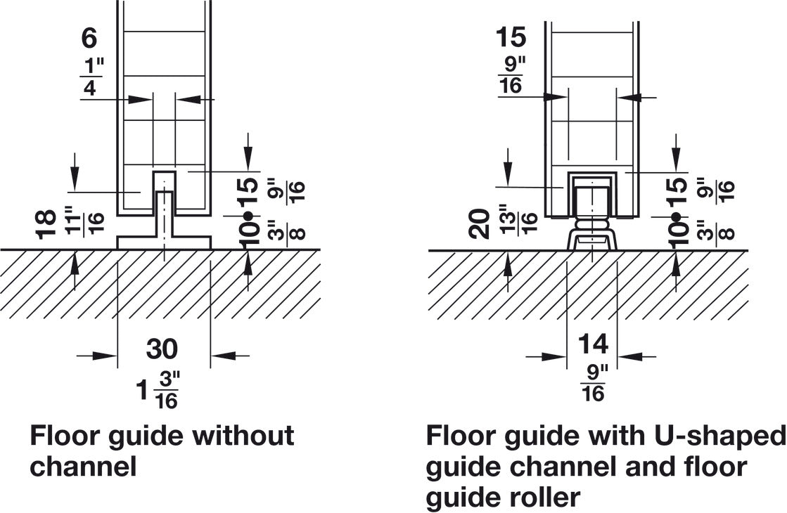 Sliding door fitting, Slido D-Line11 160P Set
