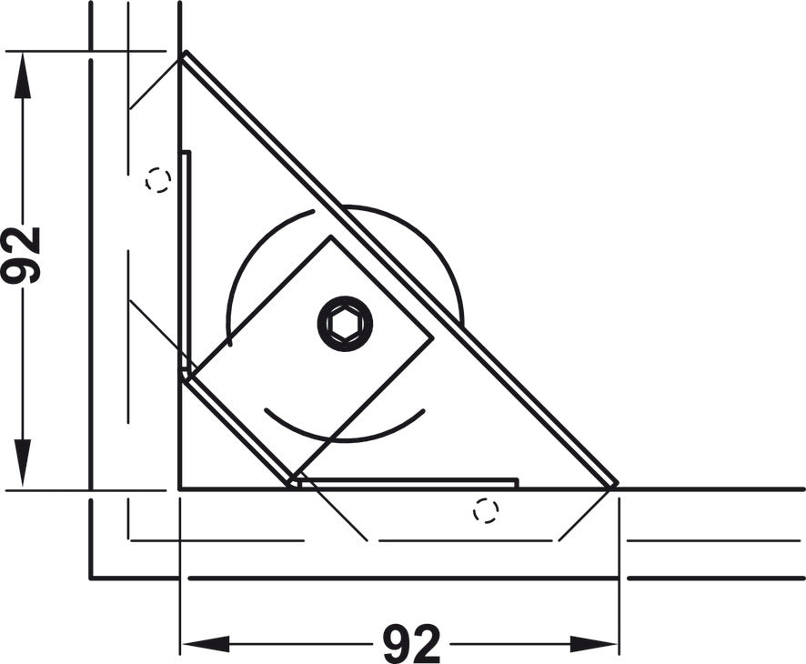 Base Leveler, with Corner Supporting Bracket
