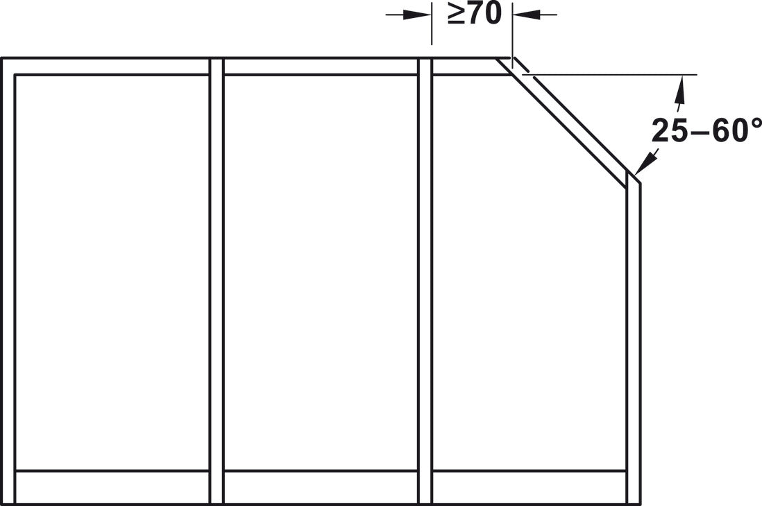 Sliding Door Hardware, Slido R-Aluflex 80W, set