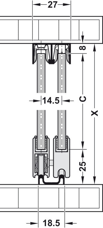 Dust Strip, Vertical for Bypassing Applications
