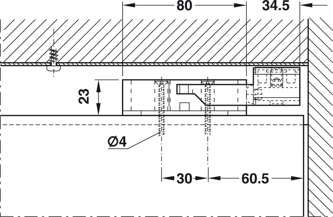 Sliding Door Hardware, Hawa Divido 80 H and 80 H-DS1/DS2 Set