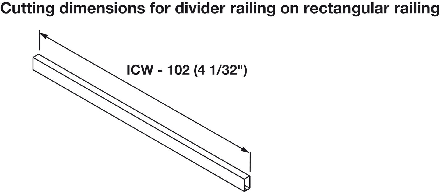 Crossways divider, for use with Nova Pro Scala Drawers