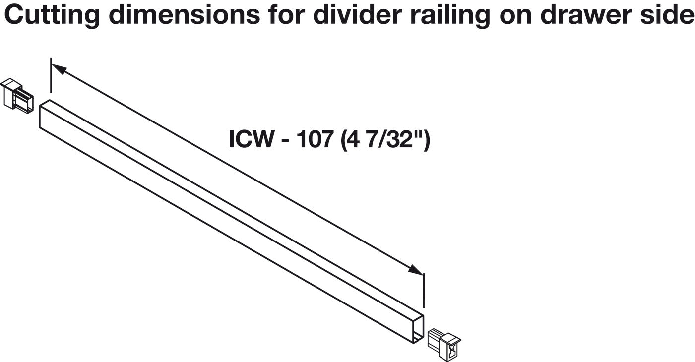 Crossways divider, for use with Nova Pro Scala Drawers