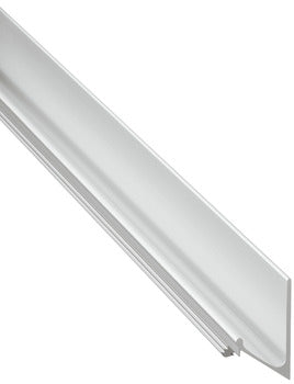 Continuous Handle, Anodized Silver, Matt aluminum