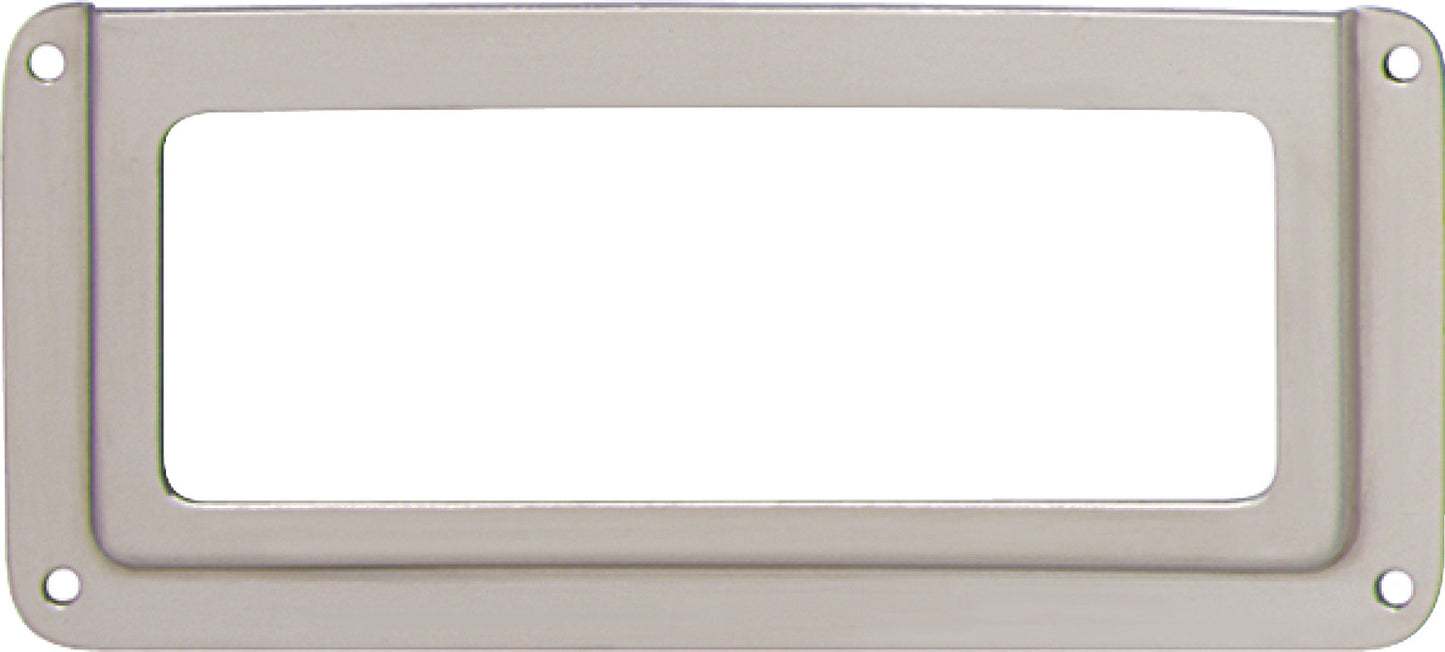 Label Frame, Nickel-Plated, Steel