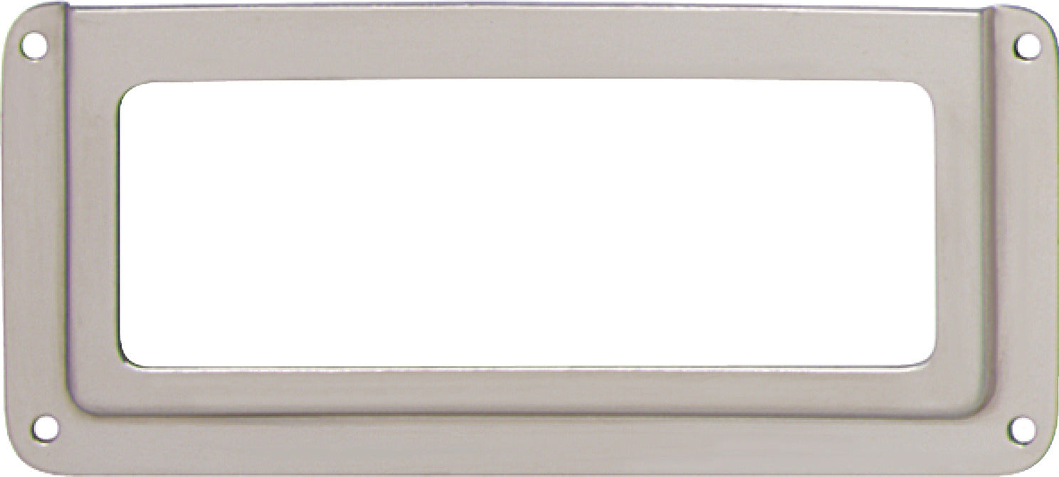 Label Frame, Nickel-Plated, Steel