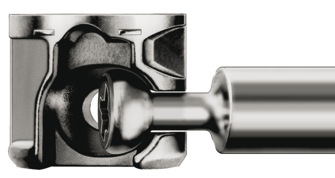 Connector Housing, HÃ¤fele Minifix 12, zinc alloy, without rim