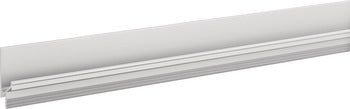 Continuous Handle, Anodized Silver, Matt aluminum