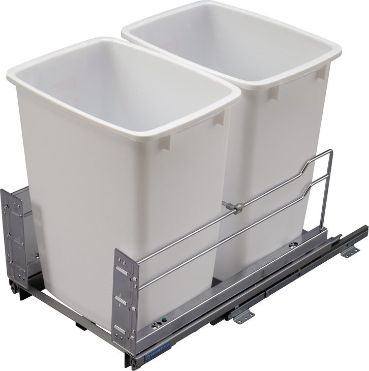 Waste Bin Pull-Out, KessebÃ¶hmer Double Bottom Mount