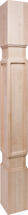 Wood Post, 34 1/2" x 3 1/2" x 3 1/2" (H x W x D)