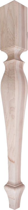 Wood Post, 34 1/2" x 3 1/2" x 3 1/2" (H x W x D)