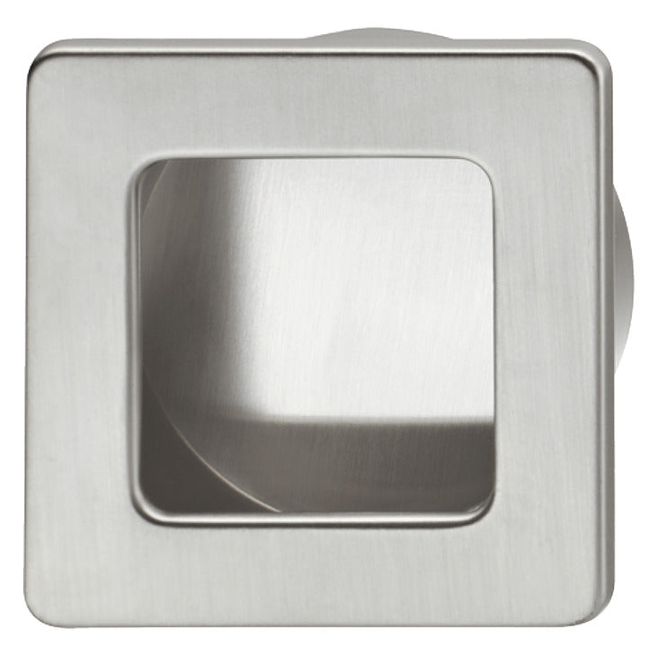Inset Handle, Zinc alloy, for glue fixing, square