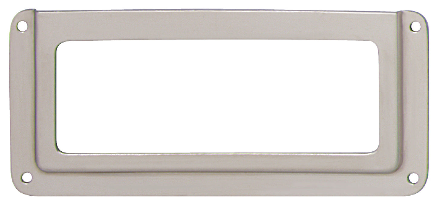 Label Frame, Nickel-Plated, Steel