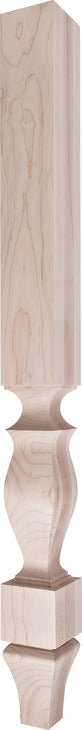 Vanity Wood Post, 34 1/2" x 3" x 3" (H x W x D)