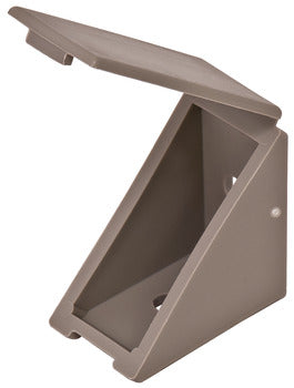 Angle Bracket, with Attached Cover Cap, 19 x 34 x 34 mm