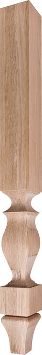 Vanity Wood Post, 34 1/2" x 3" x 3" (H x W x D)