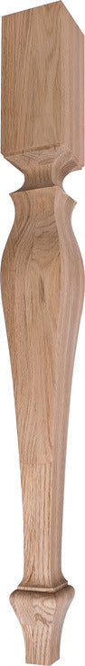 Wood Post, 34 1/2" x 3 1/2" x 3 1/2" (H x W x D)