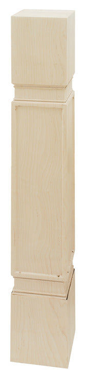 Wood Post, 40 1/2" x 5 1/2" x 5 1/2" (H x W x D)