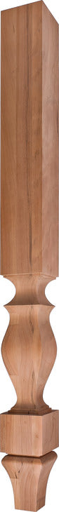 Vanity Wood Post, 34 1/2" x 3" x 3" (H x W x D)
