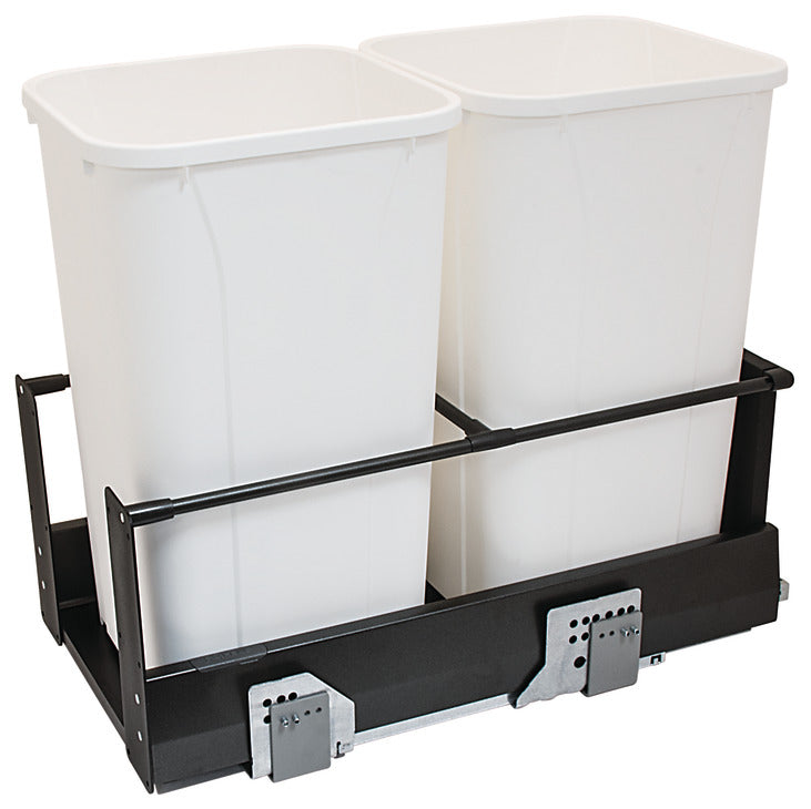 Waste Bin Pull-Out, HÃ¤fele Matrix, Double, 2 x 27 qt