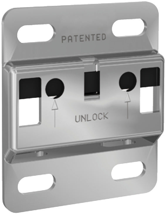 Wall Plate, With hook-off protection, for cabinet hanger for base unit