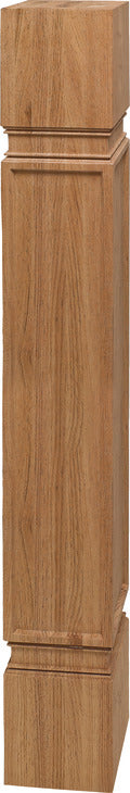 Wood Post, 40 1/2" x 5 1/2" x 5 1/2" (H x W x D)