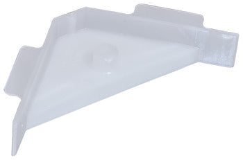 Corner Bracket, Plastic, 67 x 18 mm, with Tabs