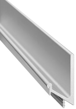 Continuous Handle, Anodized Silver, Matt aluminum