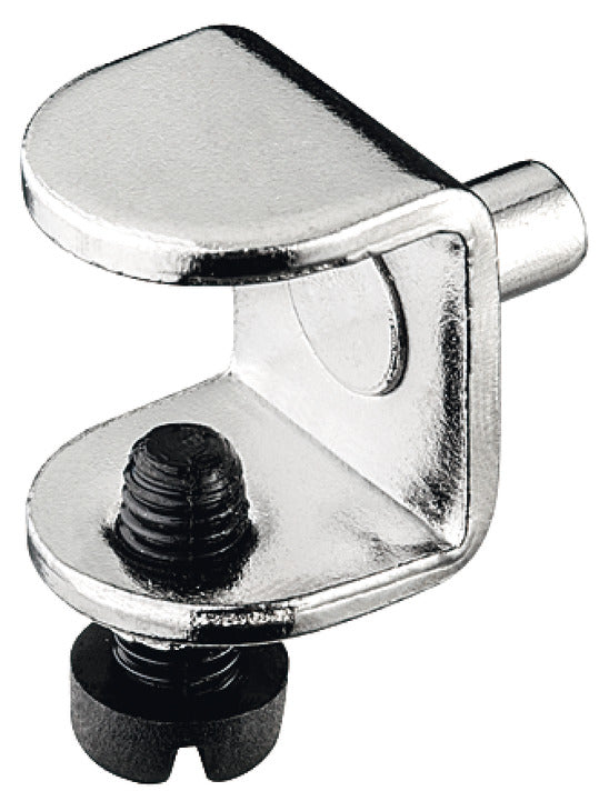 Glass Shelf Support, with Safety Locking Screw, Steel