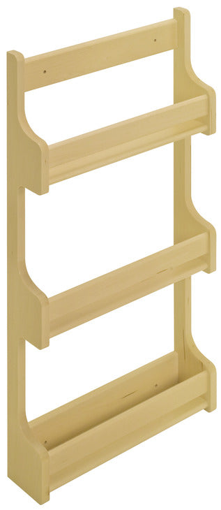Door Mount Spice Rack, Wooden Cabinet Accessory