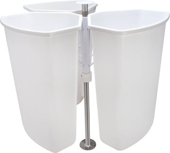 Corner Recycling Bin, KV, Triple Bin