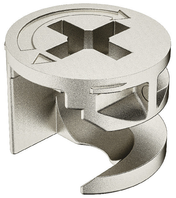 Connector Housing, HÃ¤fele Minifix 12, zinc alloy, without rim