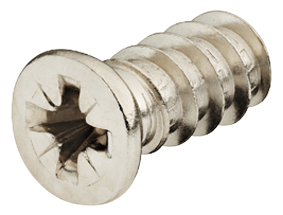 Euro screw, with Special Cylinder Head, #2 Pozi Drive, Bulk Pack