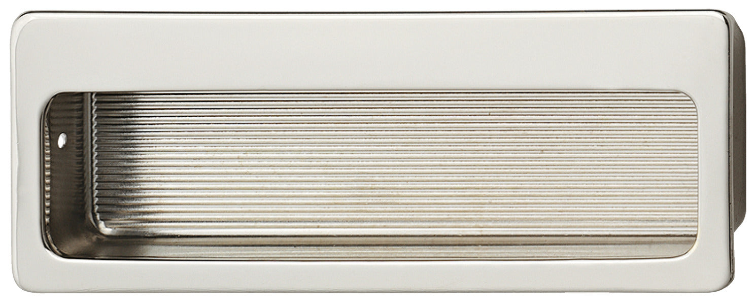 Inset Handle, Brass, rectangular