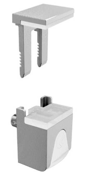 Shelf Support, Clamp Design, for Glass Shelves, Kubic