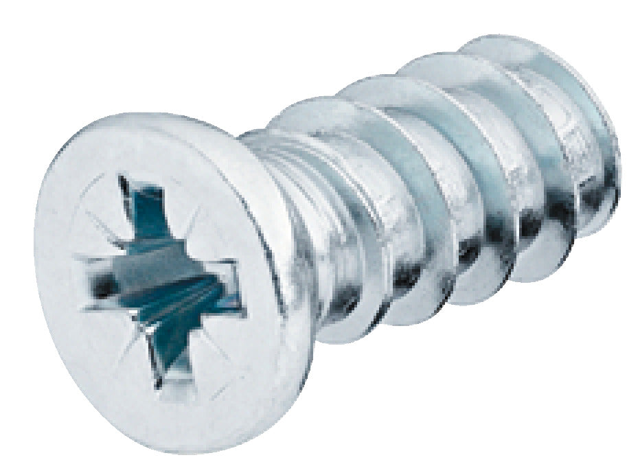 Euro screw, with Special Cylinder Head, #2 Pozi Drive, Bulk Pack