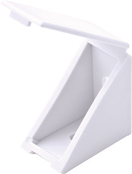 Angle Bracket, with Attached Cover Cap, 19 x 34 x 34 mm