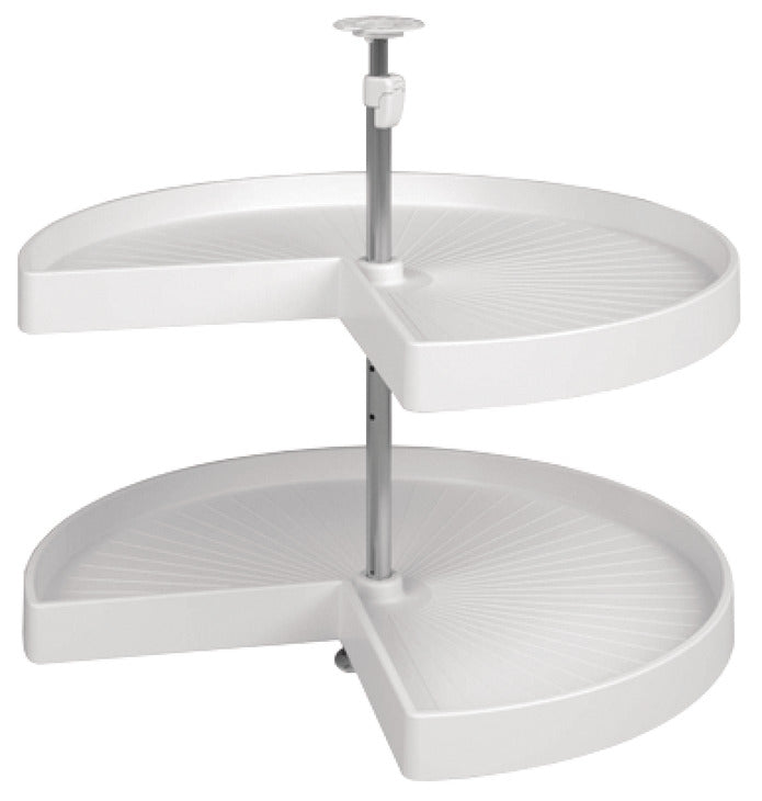 Lazy Susan Set, Kidney Shaped, Plastic, Two-Tray
