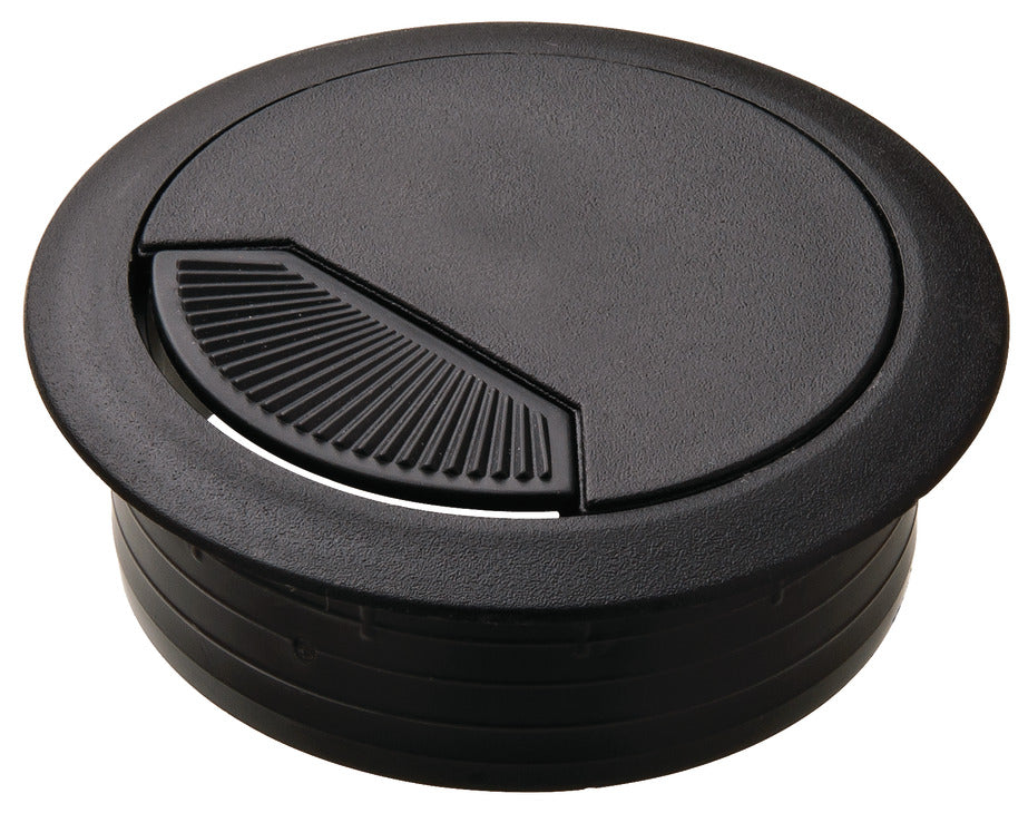 Plastic Cable Grommet, Two-Piece, Round with Spring Closure