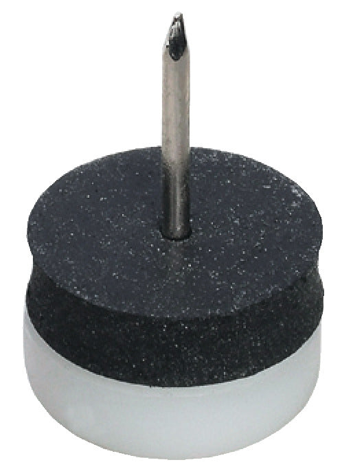 Furniture Glide, with Intermediate Rubber Layer, Knock-in