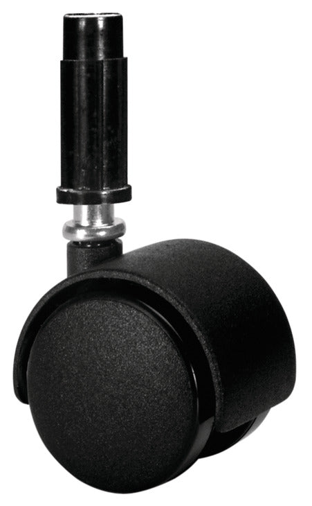 Caster, Plastic Socket for Press Fitting, Load-Bearing Capacity 77 lbs.