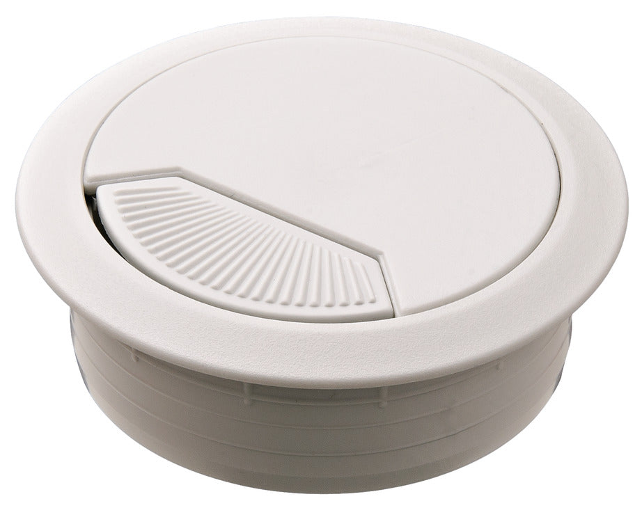 Plastic Cable Grommet, Two-Piece, Round with Spring Closure
